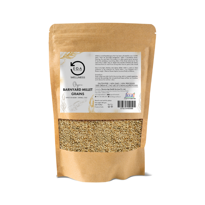 Organic Barnyard Millet Grain (Unpolished)-400 gm