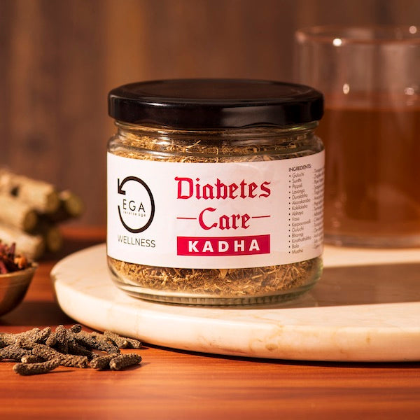 Diabetes Care Kadha with Guduchi | Pippali | 14 herbs | 100 gm.