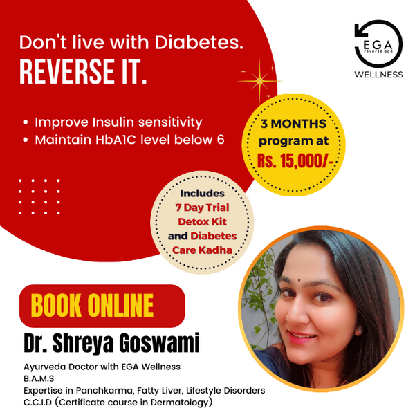 Diabetese T2, prediabetes, reversal program ayurveda