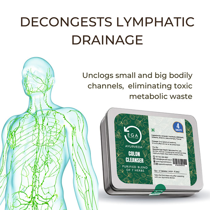 ega colon cleanser decongests lymphatic drainage