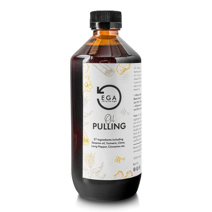 Buy Ayurvedic Sesame Oil Pulling Mouthwash with Clove, Pepper EGA