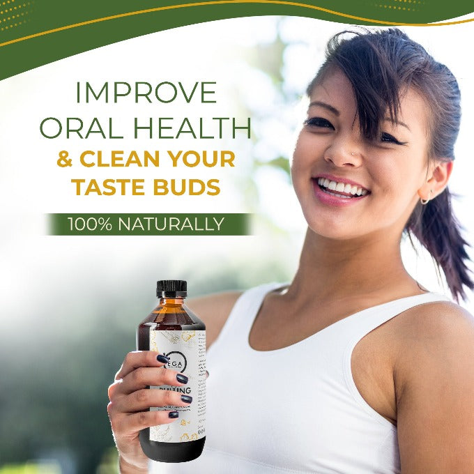 Buy Ayurvedic Sesame Oil Pulling Mouthwash with Clove, Pepper EGA