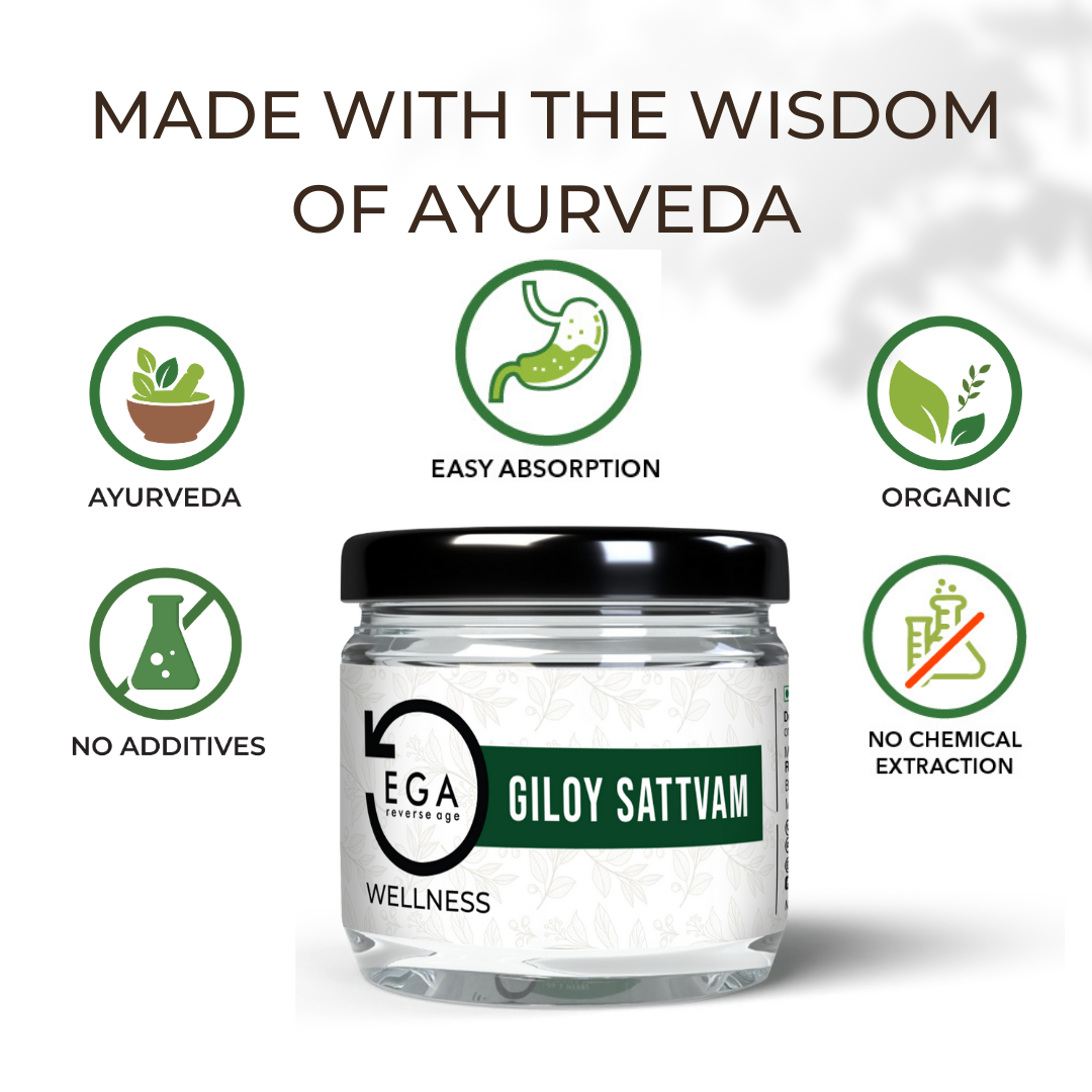 EGA Giloy Sattvam | Super Fine Water Soluble Essence | Blood Cleanser
