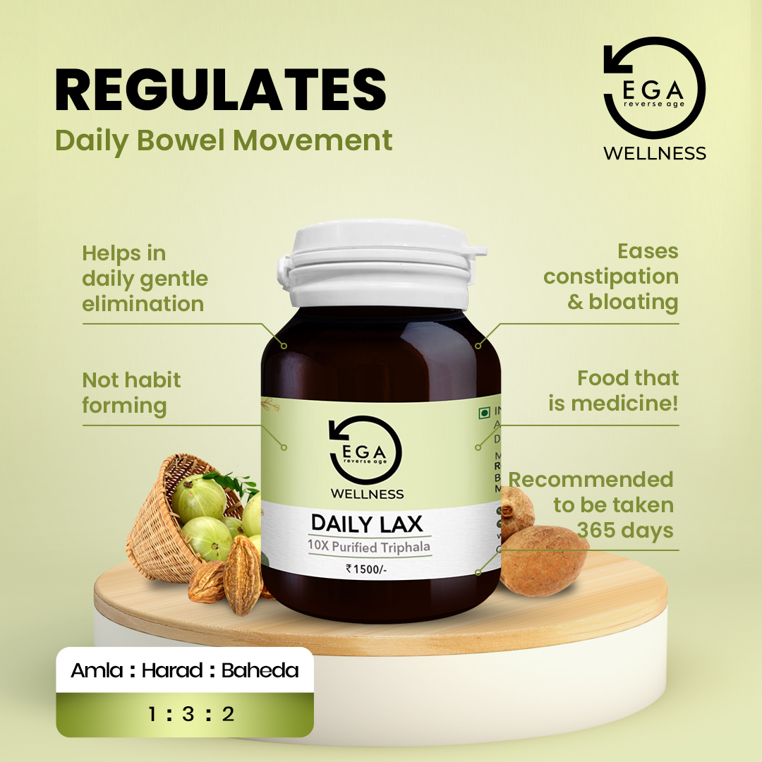 EGA Triphala daily lax uses