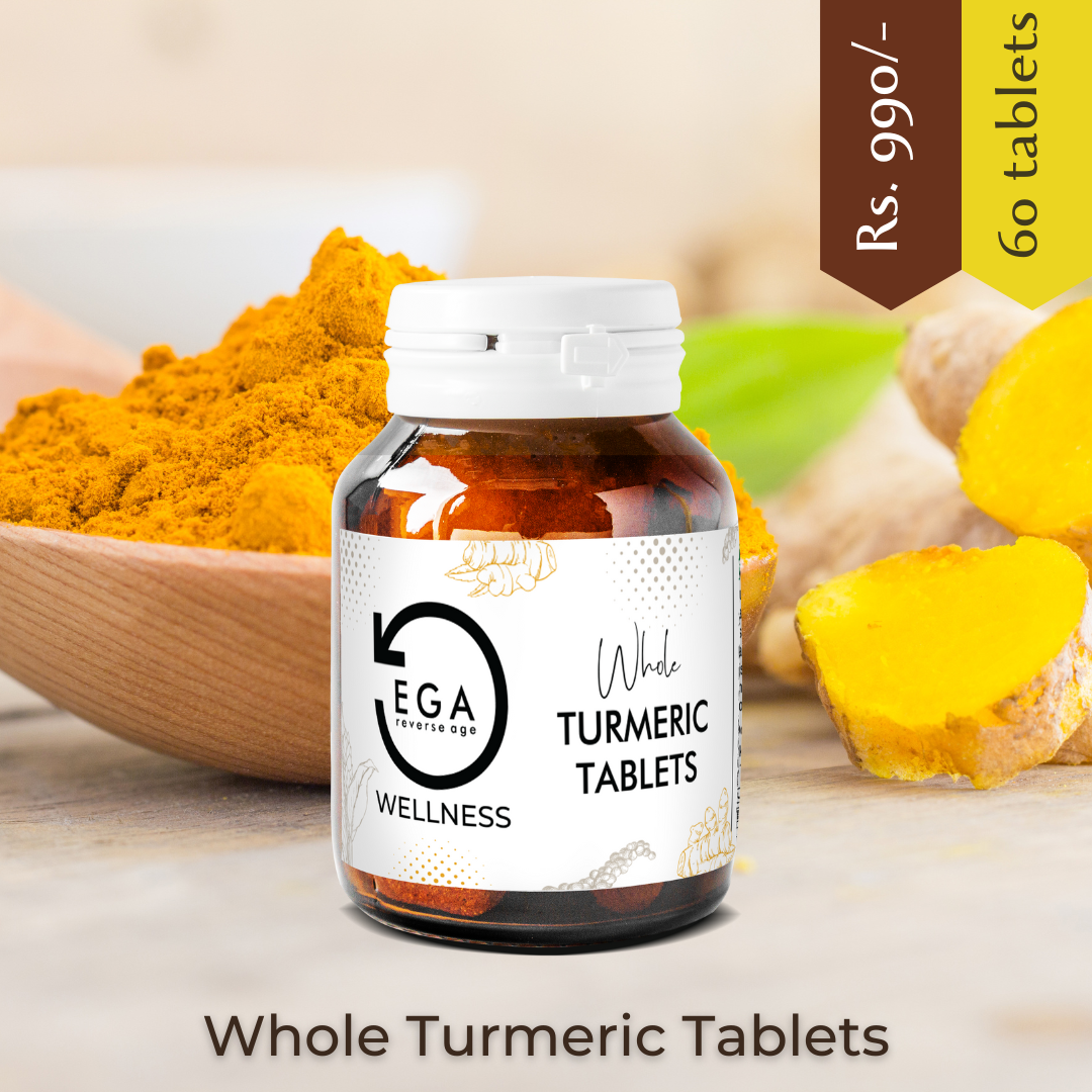 Whole Turmeric Tablets |Anti Pigmentation | Clear Skin | 1000mg | 60 Tablets