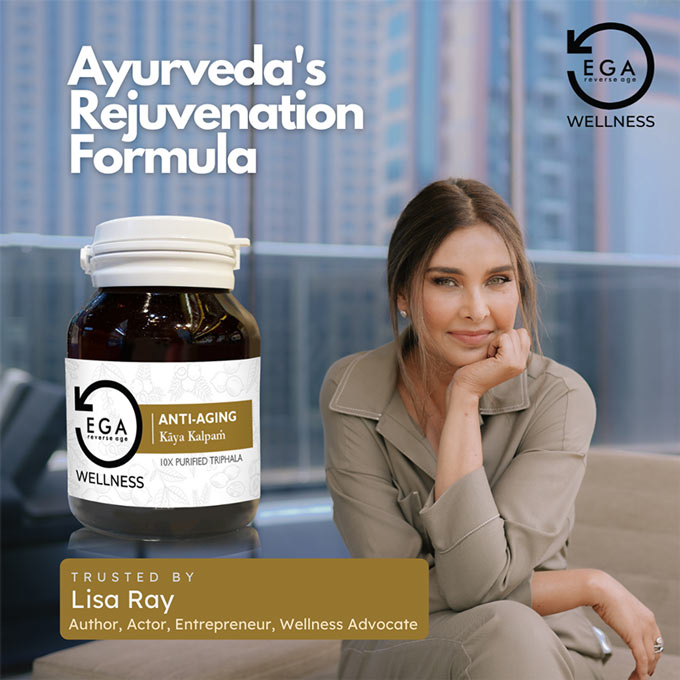 EGA Anti aging formula, as trusted by Lisa Ray