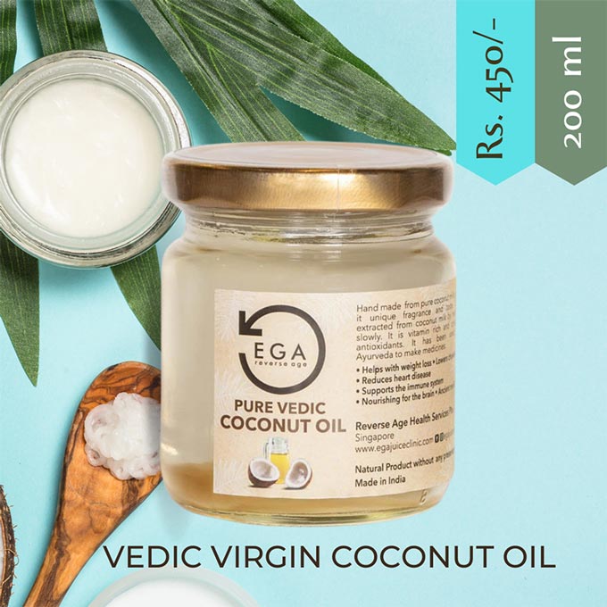buy 200 ml pure vedic coconut oil in india.