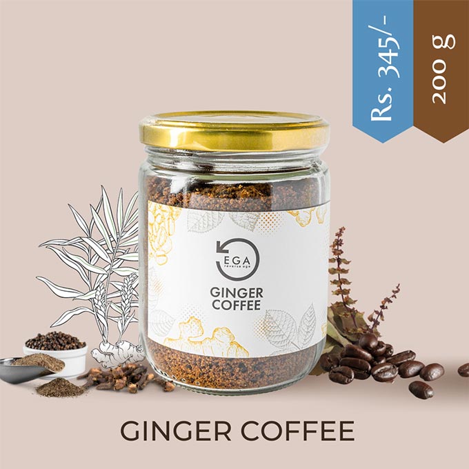 switch to ginger coffee with less caffine