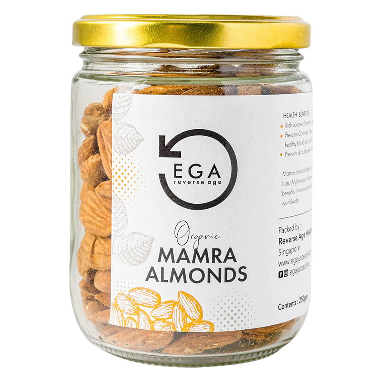 Mamra Almonds | Good Fats | Organic | 250 Gm.