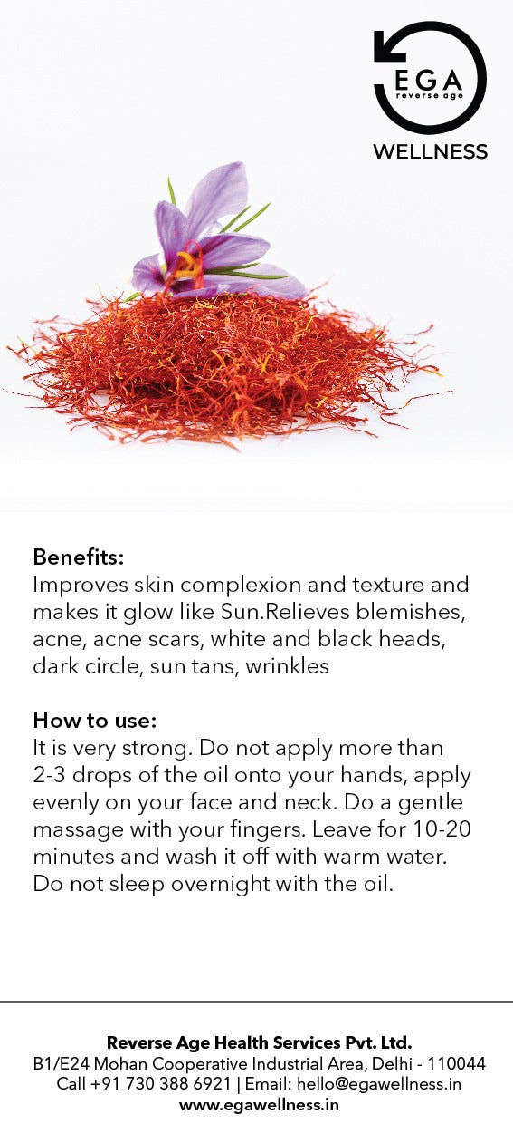 how to use the saffron hair oil